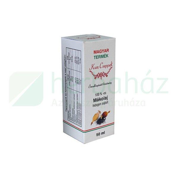 Kun Cseppek Mákolaj 100% Hidegen Sajtolt 50Ml