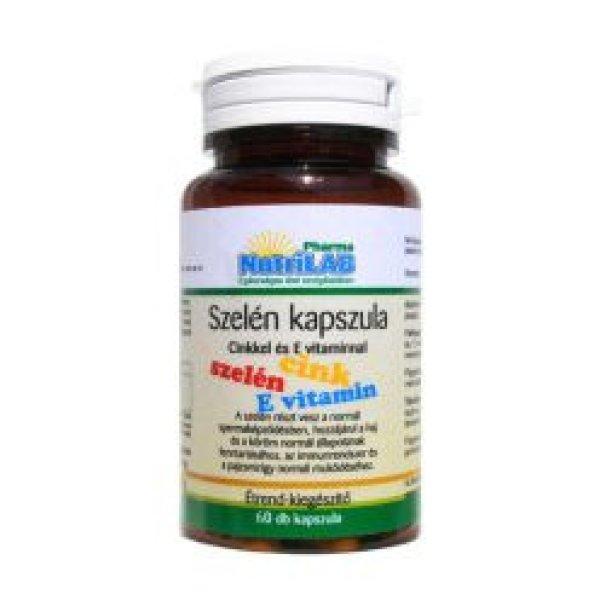 Nutrilab Szelén Cinkkel És E-Vitaminnal Kapszula 60Db