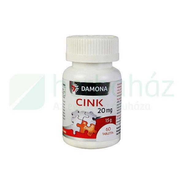 Damona Cink 20Mg Tabletta 60Db