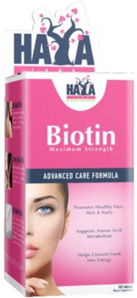 Haya Labs Biotin Maximum Strength Tabletta 100Db