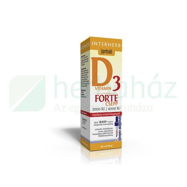 Interherb D3 Vitamin Forte Csepp 20Ml