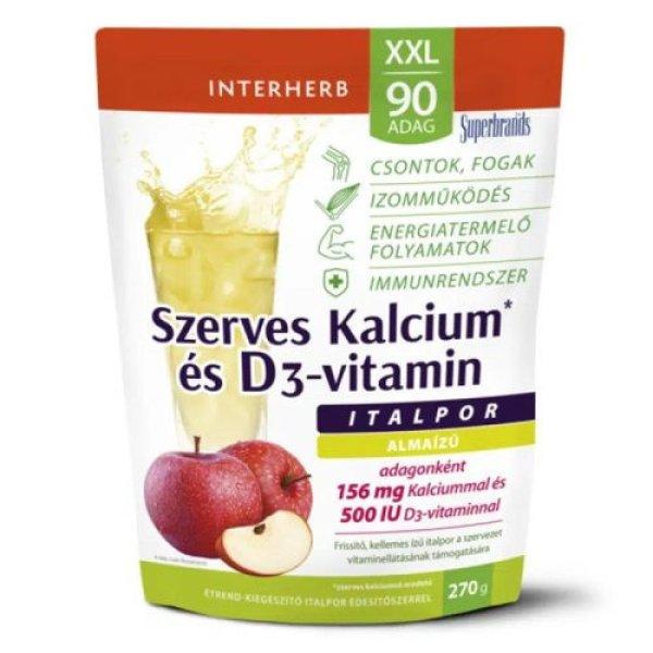 Interherb Xxl Szerves Kalcium + D3 Almaízű Italpor 90 Adag 270G
