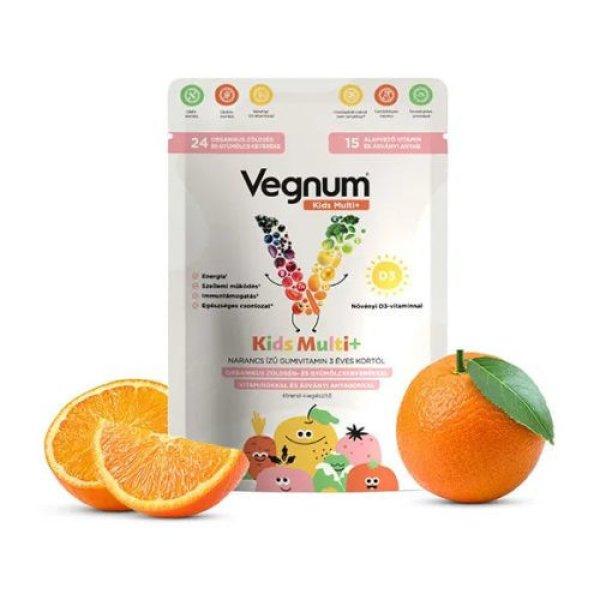 Vegnum Multi+Kids Narancs Ízű Gumivitamin 30Db