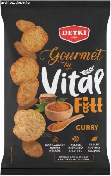 Detki Gourmet Vital Fitt Teljes Kiőrlésű Kréker Curry Hcn 100G