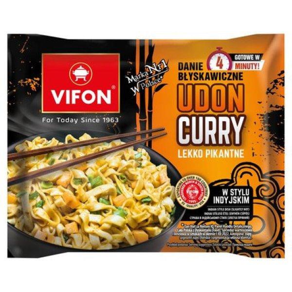 Vifon Udon Curry Indiai Instant Búzatésztás Étel (Enyhén Csípős) 90G