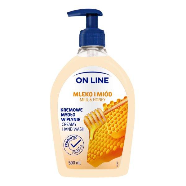 On Line Folyékony Krémszappan Tej & Méz 500Ml