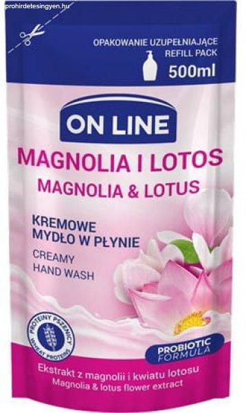 On Line Folyékony Krémszappan Utántöltő Magnólia & Lótusz 500Ml