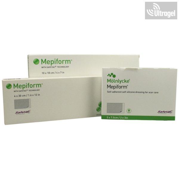 Mölnlycke Mepiform® 4 x 30cm - hegesedés csökkentő szilikon kötszer (5db)