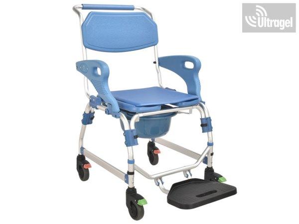 Szoba WC és Fürdetőszék, Toalett szék, felhajtható karfa - 125kg
