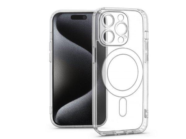 Haffner Clear Mag Cover kameravédős szilikon tok - Apple iPhone 15 Pro -
átlátszó