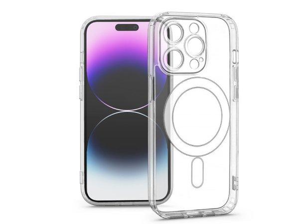 Haffner Clear Mag Cover kameravédős szilikon tok - Apple iPhone 14 Pro Max -
átlátszó