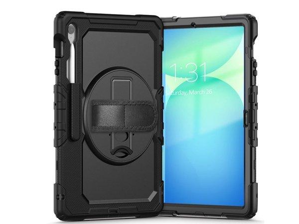 Tech-Protect Solid 360 ütésálló tok - Samsung Galaxy Tab S10 FE+ 13.1
kijelzővédővel - fekete - ECO