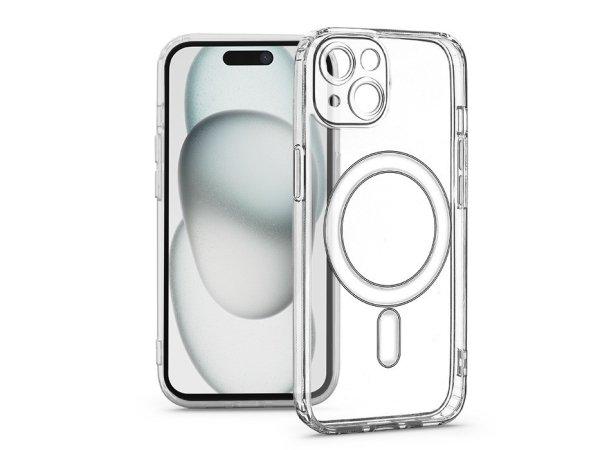 Haffner Clear Mag Cover kameravédős szilikon tok - Apple iPhone 15 -
átlátszó