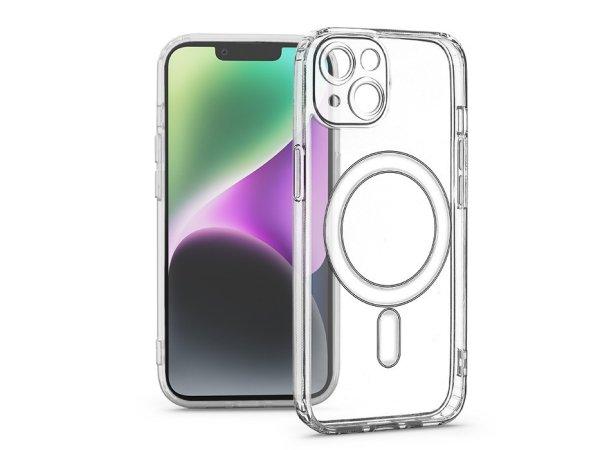 Haffner Clear Mag Cover kameravédős szilikon tok - Apple iPhone 14 -
átlátszó