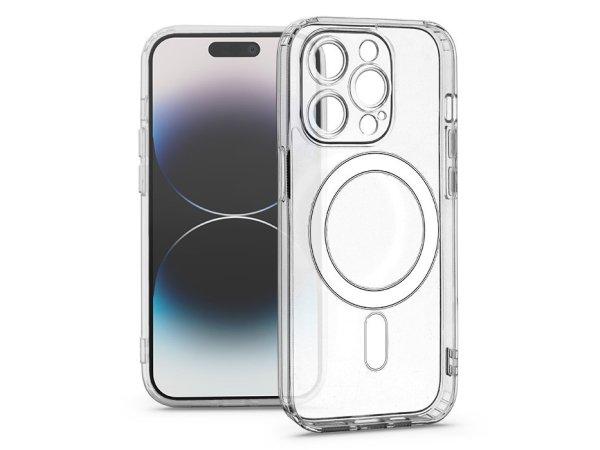 Haffner Frost Mag Cover kameravédős szilikon tok - Apple iPhone 14 Pro -
átlátszó