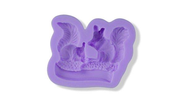 Mókusok szilikon fondant forma