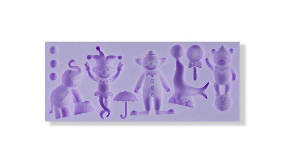 Cirkusz szereplők szilikon fondant formázó