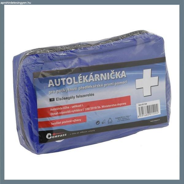 Elsősegélycsomag textil táskában – I. méret, 206/2018. (MK) rendelet
szerint 91520