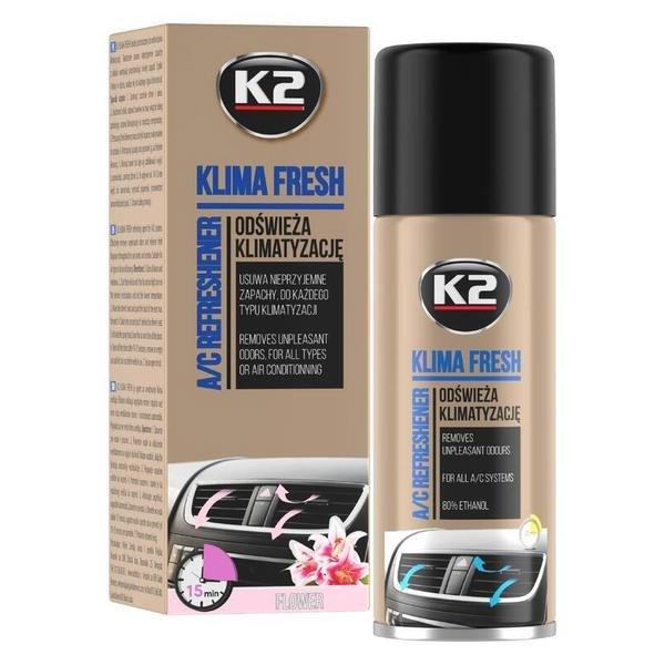 K2 Klima Fresh – Légkondicionáló tisztító és illatosító spray, Floral
illat 150 ml K222FL