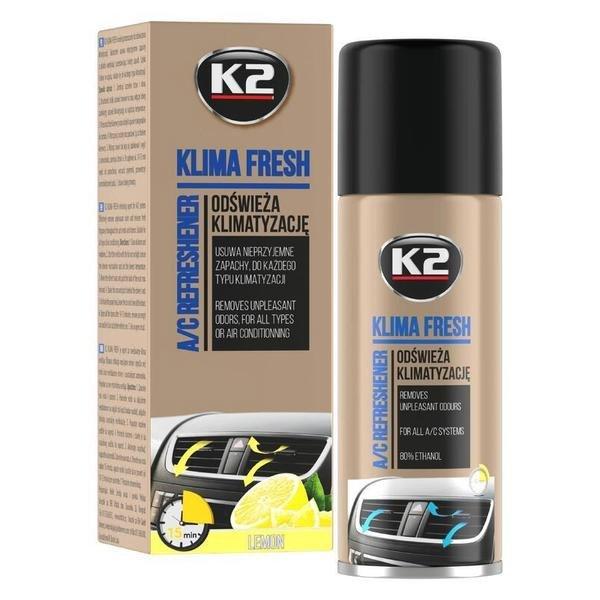 K2 Klima Fresh – Légkondicionáló tisztító és illatosító spray, Lemon
illat, 150 ml K222