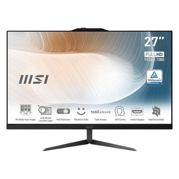MSI Modern AM272P 12M-1092XEU-B51235U16GS50XXANA 27"FHD/Core
i5-1235U/16GB/500GB/fekete All-in-One asztali számítógép