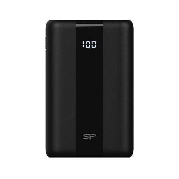 Silicon Power Akkubank - 30000mAh QX55 PowerBank Fekete (USB1- USB2: DC 5V/2.4A,
USB3:Type-C :DC 12V/1.5A, Lightning)