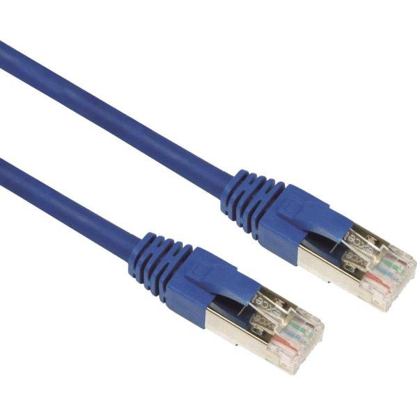 Cat.6a F/FTP patchkábel 5m, kék
