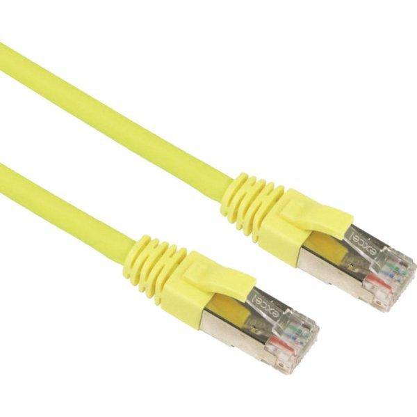 Cat.6a F/FTP patchkábel 5m, sárga