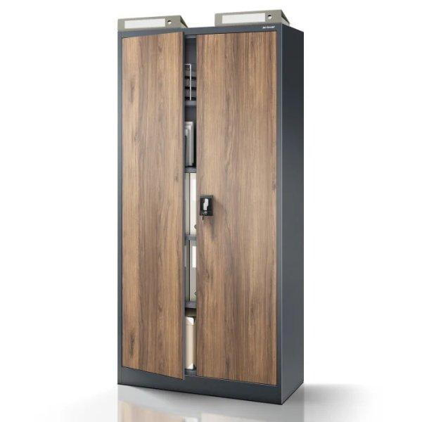 JAN NOWAK® | JAN Eco Design Fém iratszekrény / Antracit-dió