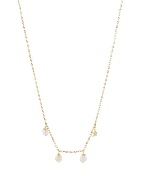 Emporio Armani Divatos aranyozott nyaklánc Station EGS3197710