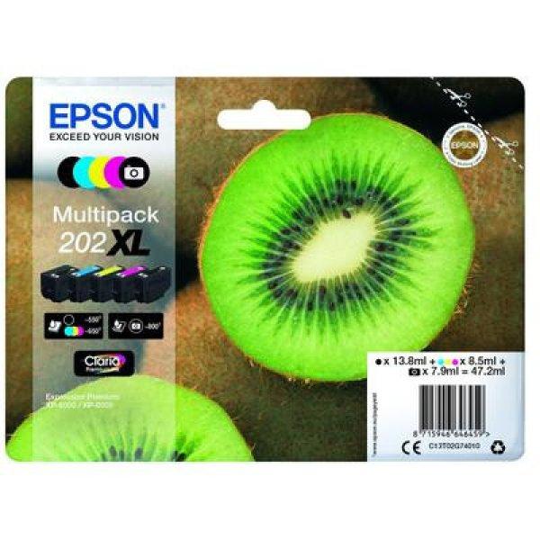 EPSON 202XL (T02G7) XL EREDETI tintapatron-pakk (minden szín) (≈3300oldal)