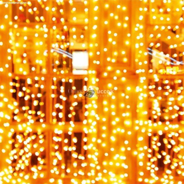 Home KAF200DWW DOT LED-es fényfüggöny, kül- és beltéri kivitel, 200db
melegfehér LED, 2m x 2 m, választható ismétlődő időzítés
