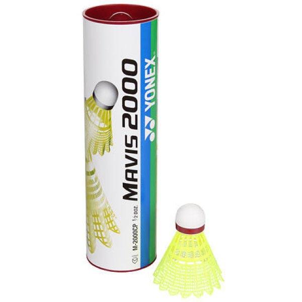 Mavis 2000 shuttlecocks red packaging tube 6 pcs