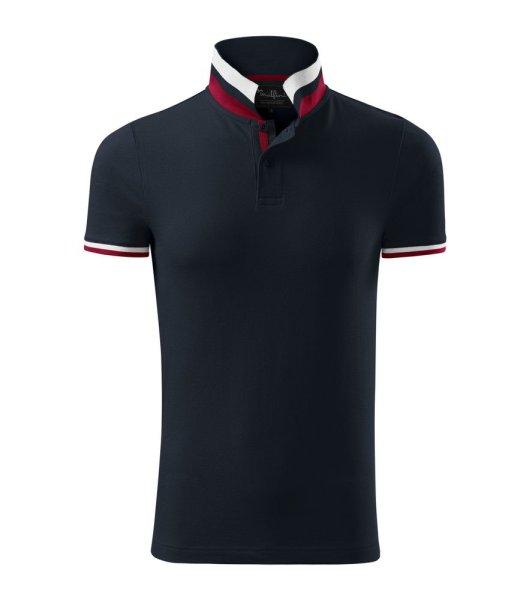 MALFINI Férfi galléros póló Collar Up - Sötét tengerészkék | M