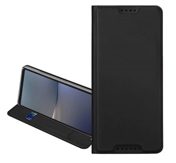 DUX DUCIS SKIN PRO tok álló, bőr hatású (FLIP, oldalra nyíló,
kártyazseb, asztali tartó) FEKETE Honor 400