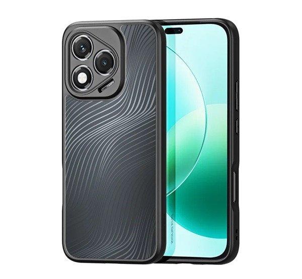 DUX DUCIS AIMO szilikon telefonvédő (ütésállóság, kameravédő, matt,
hullám) FEKETE Honor 400 Lite