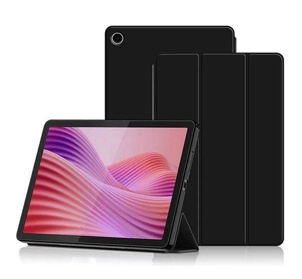 Tok álló, bőr hatású (aktív FLIP, oldalra nyíló, TRIFOLD, asztali
tartó) FEKETE Lenovo Tab 10.1 (TB-311FU)