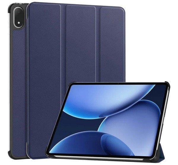 Tok álló, bőr hatású (aktív FLIP, oldalra nyíló, TRIFOLD, asztali
tartó) SÖTÉTKÉK OnePlus Pad 3