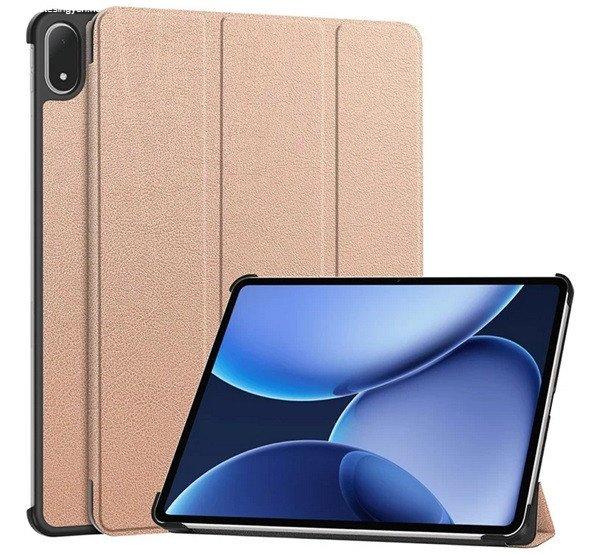 Tok álló, bőr hatású (aktív FLIP, oldalra nyíló, TRIFOLD, asztali
tartó) ROZÉARANY OnePlus Pad 3