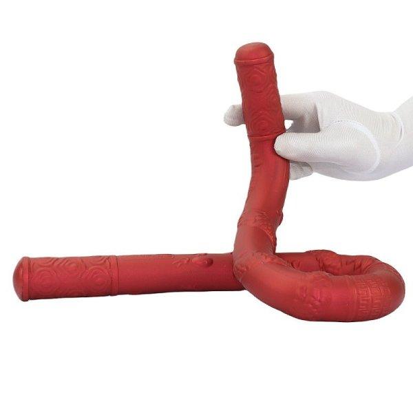 Double Gode Dragon Rope – prémium, piros dupla vibrátor