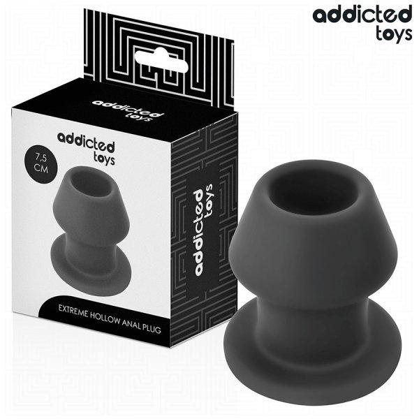 ADDICTED TOYS – extrém üreges análplug szilikonban, S méret