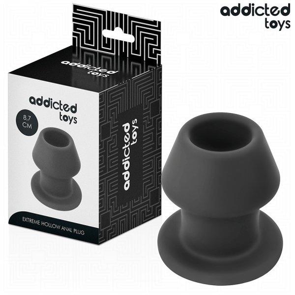 ADDICTED TOYS – extrém üreges anális dugó, szilikon, M-es 8,7 cm