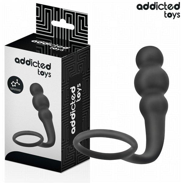 ADDICTED TOYS – szilikon anál dugó gyűrűvel