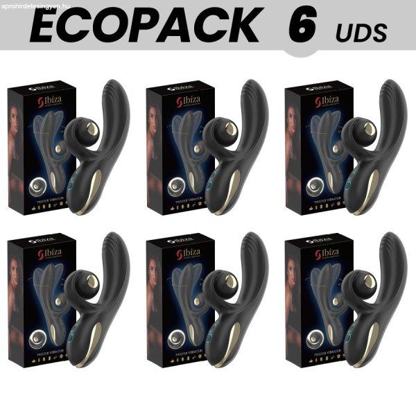 ECOPACKS 6 DB - Ibiza Twister - görbült vibrátor rezgéssel