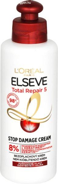 L'Oréal Paris Öblítést nem igénylő ápolás sérült hajra Elseve
Total Repair 5 (Stop Damage Cream) 200 ml