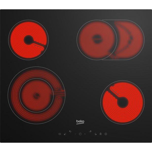 Beko HIC64403T beépíthető kerámia főzőlap bővíthető 60cm