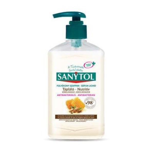 Antibakteriális folyékony szappan, 250 ml, SANYTOL "Tápláló",
mandulatej