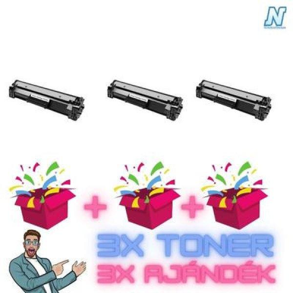 HP-hoz, CF244A ►3DB◄ UTÁNGYÁRTOTT toner + ►3DB meglepetés◄ 3x1000
oldal
