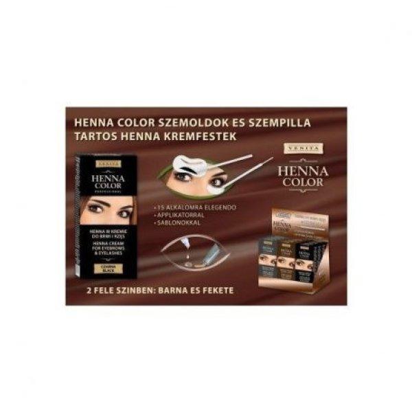 Henna Color Szemöldök És Szempilla Krémfesték Fekete 15G