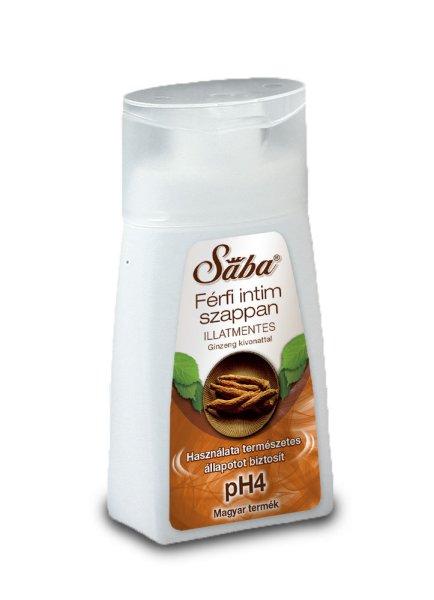 Sába Illatmentes Férfi Intim Mosakodó Ginszenggel 100Ml